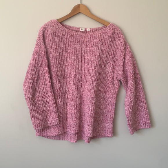 Pink GAP winter sweater for women size medium. Adorable! - Picture 1 of 5